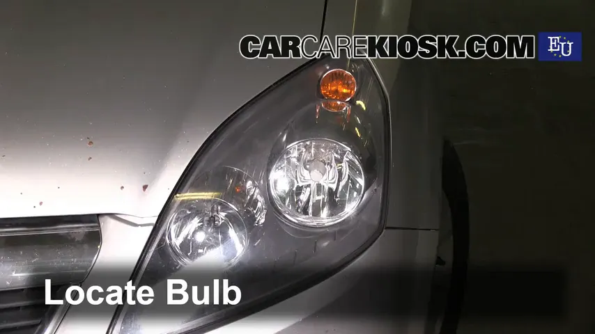 2005 Opel Zafira CDTI Cosmo 1.9L 4 Cyl. Turbo Diesel Lights Highbeam (replace bulb)